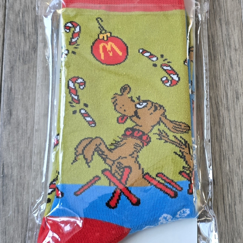 McDonald's 2025 Christmas Dr Seuss Adult Size Holiday Socks